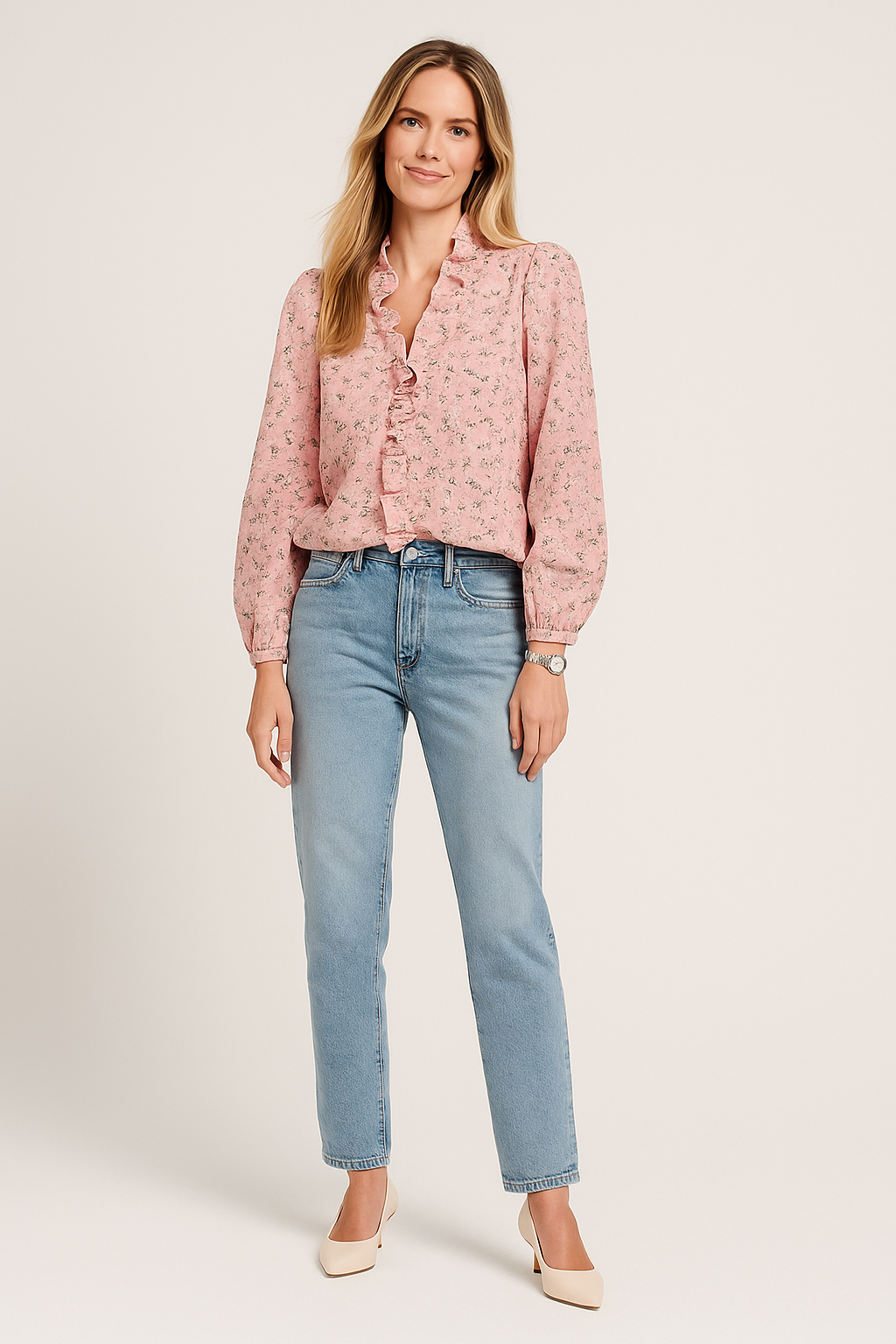 Elegant Chic Blouse Ruffles