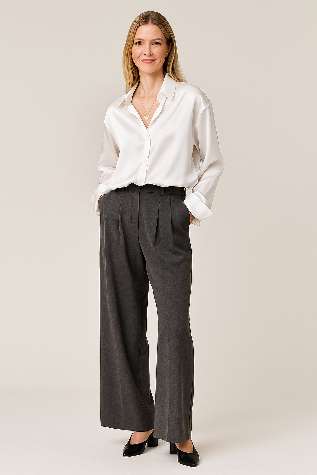 Satin Blouse Soft Sheen