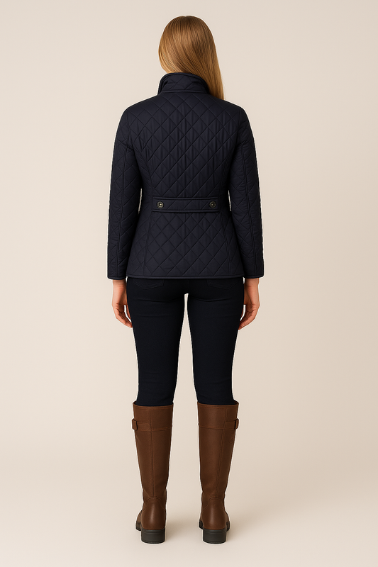 Light Quilted Coat – Button Front – Everyday Essential