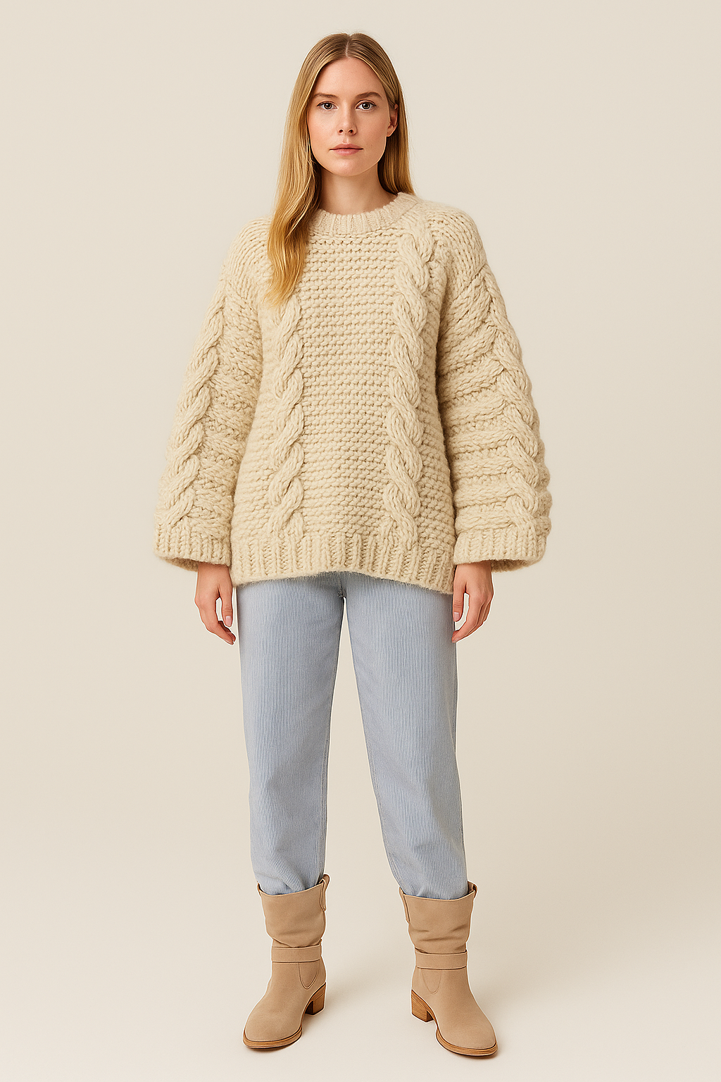Oversized Sweater Relaxed Fit Soft Knit