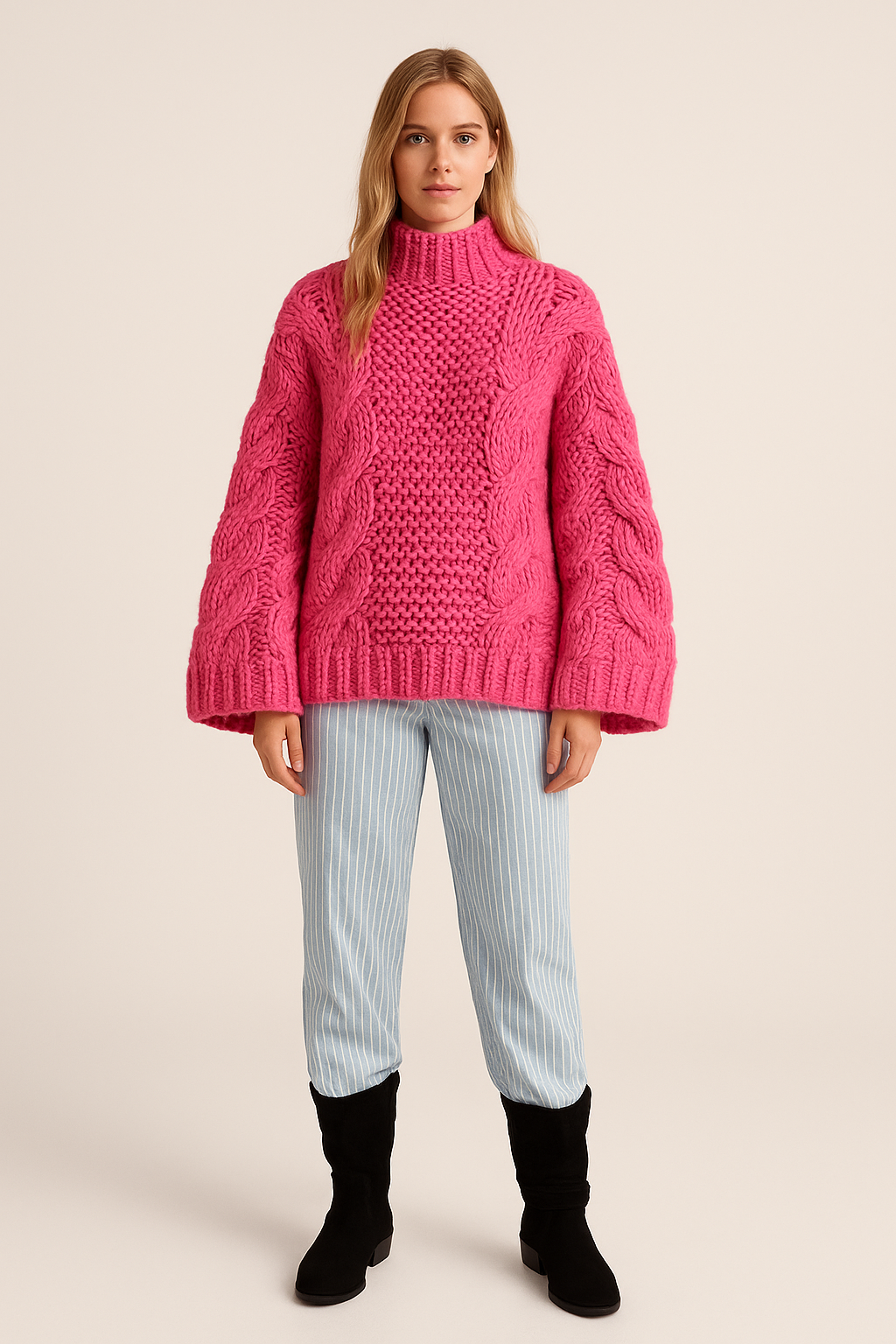 Oversized Sweater Relaxed Fit Soft Knit