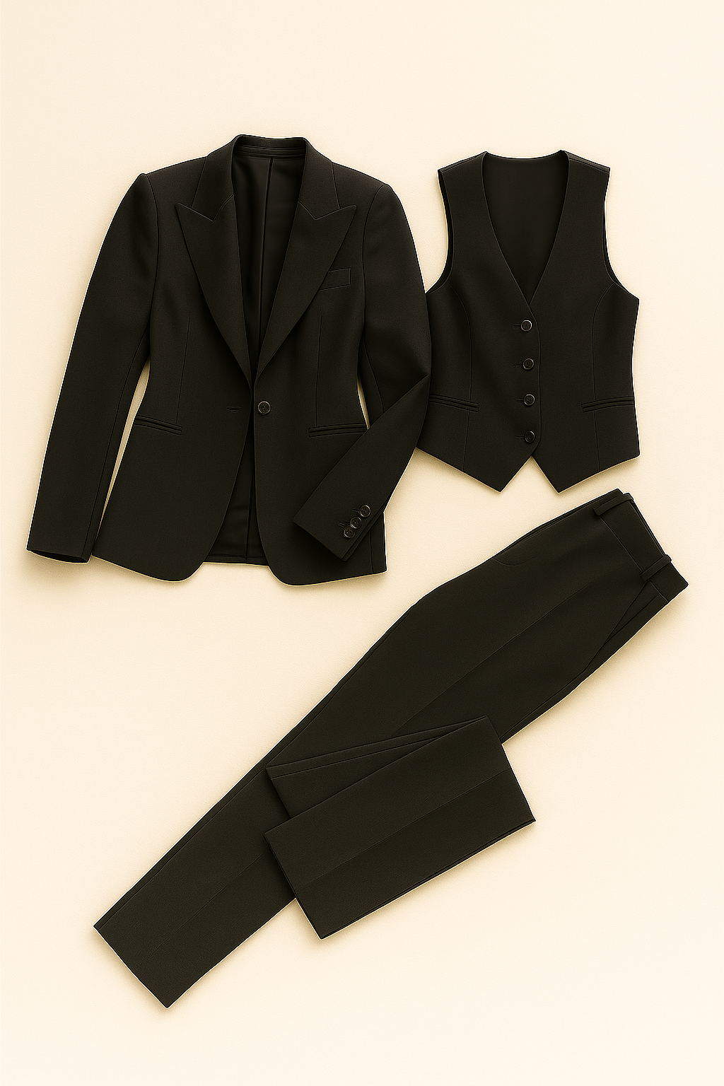 Suit – Three Piece – Tailored Fit – Formal Look – Women's Set