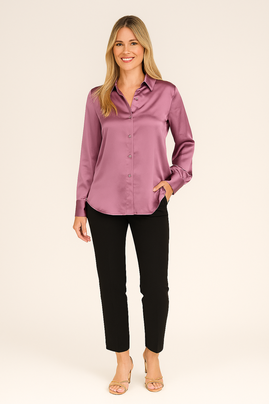 Satin Blouse Soft Sheen