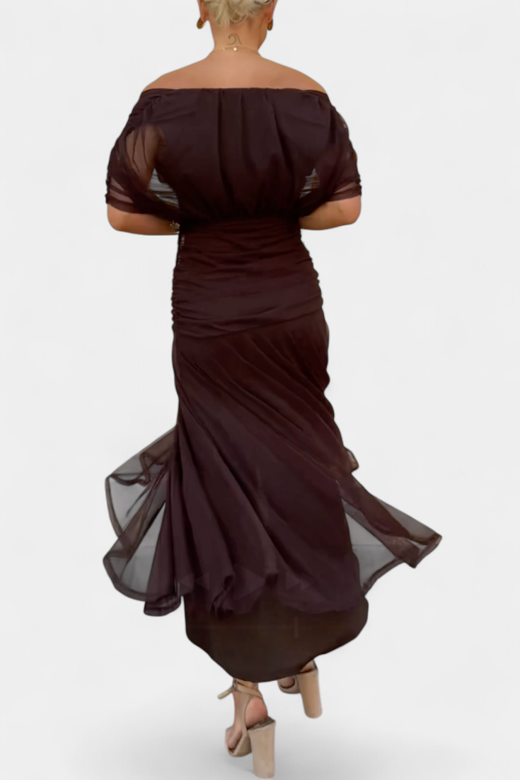 Elegant Pleated Maxi Dress