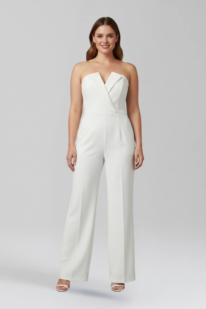 Sleeveless Halter Neck Wide Leg Jumpsuit with Defined Waist