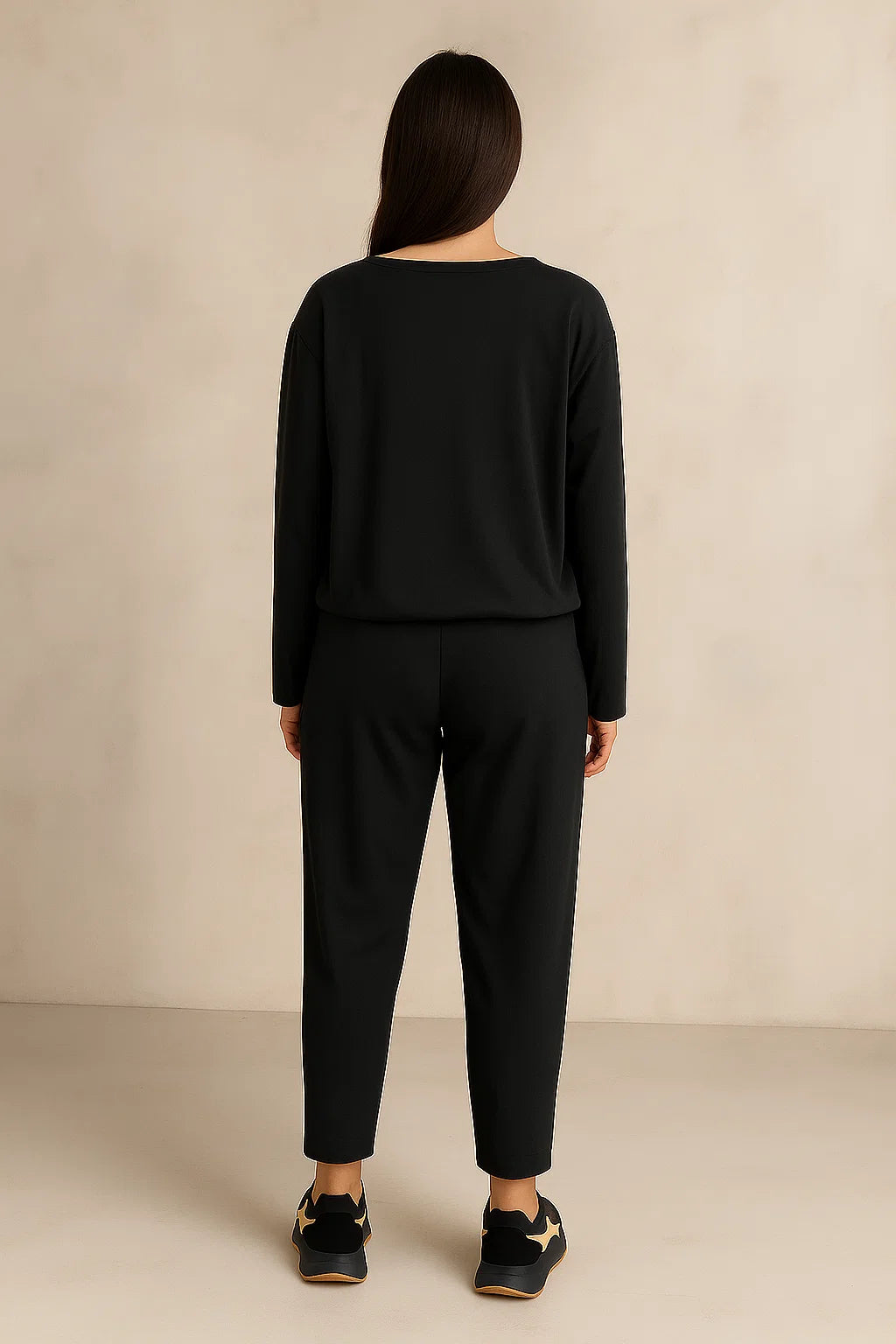Two Piece Leisure Suit Women Relaxed Fit Casual Autumn Style