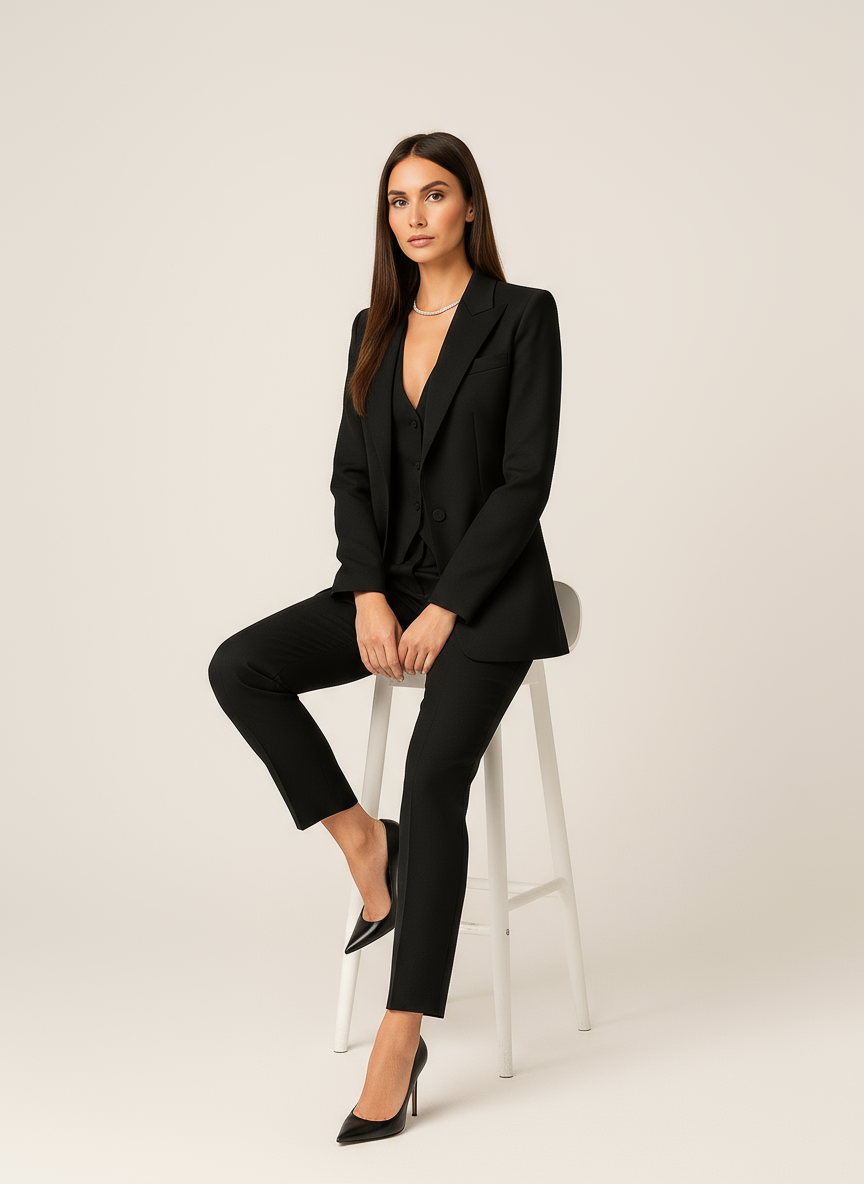 Suit – Three Piece – Tailored Fit – Formal Look – Women's Set