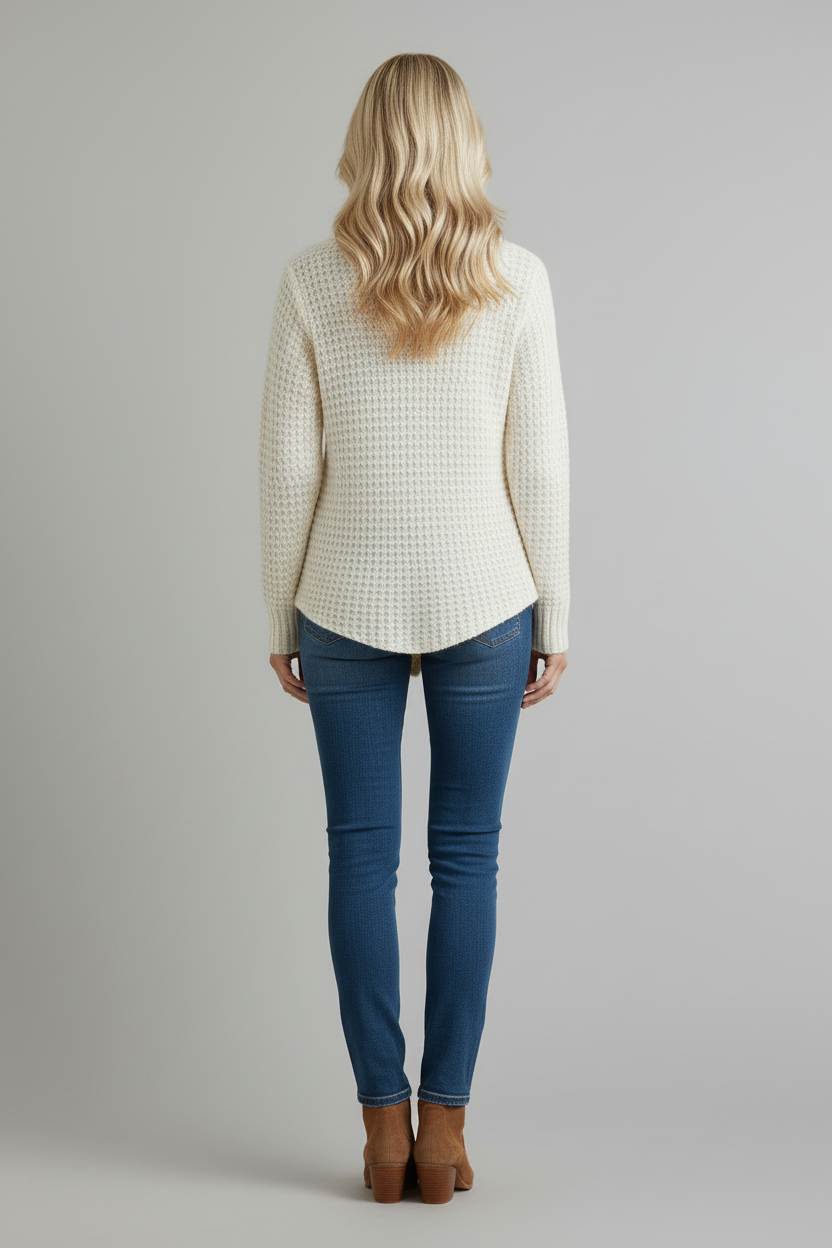 Womens Cardigan with Shawl Neckline and Button Front Fit