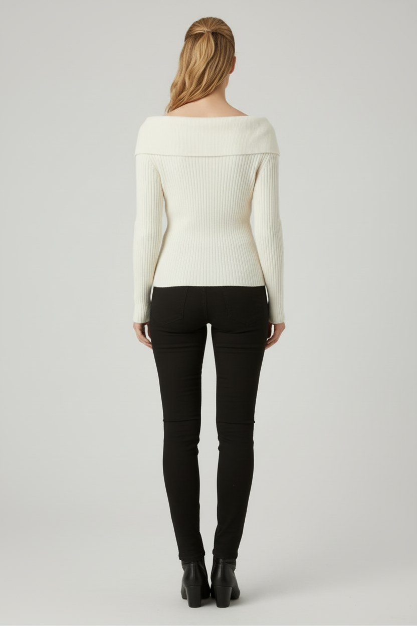 Long Open Cardigan with Straight Knit Silhouette