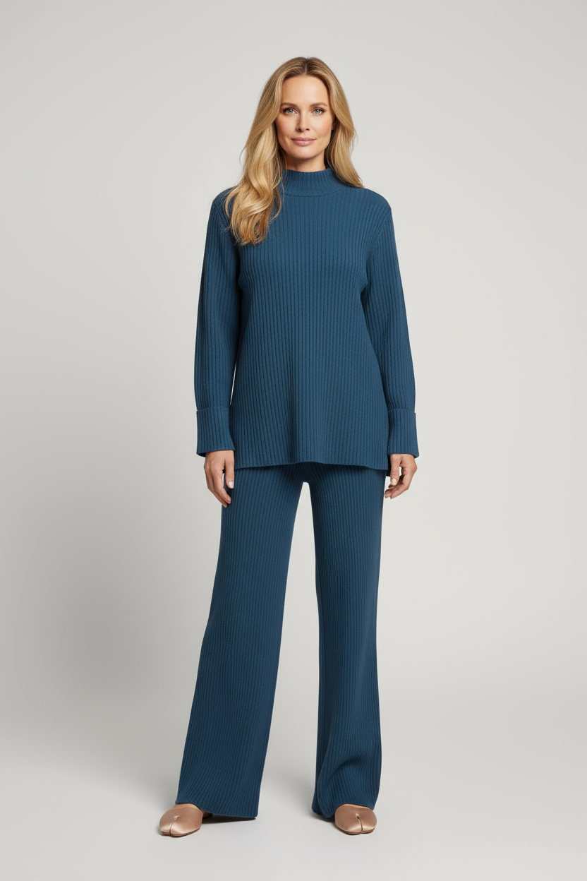 Two Piece Lounge Set Women Relaxed Fit Minimalist Style