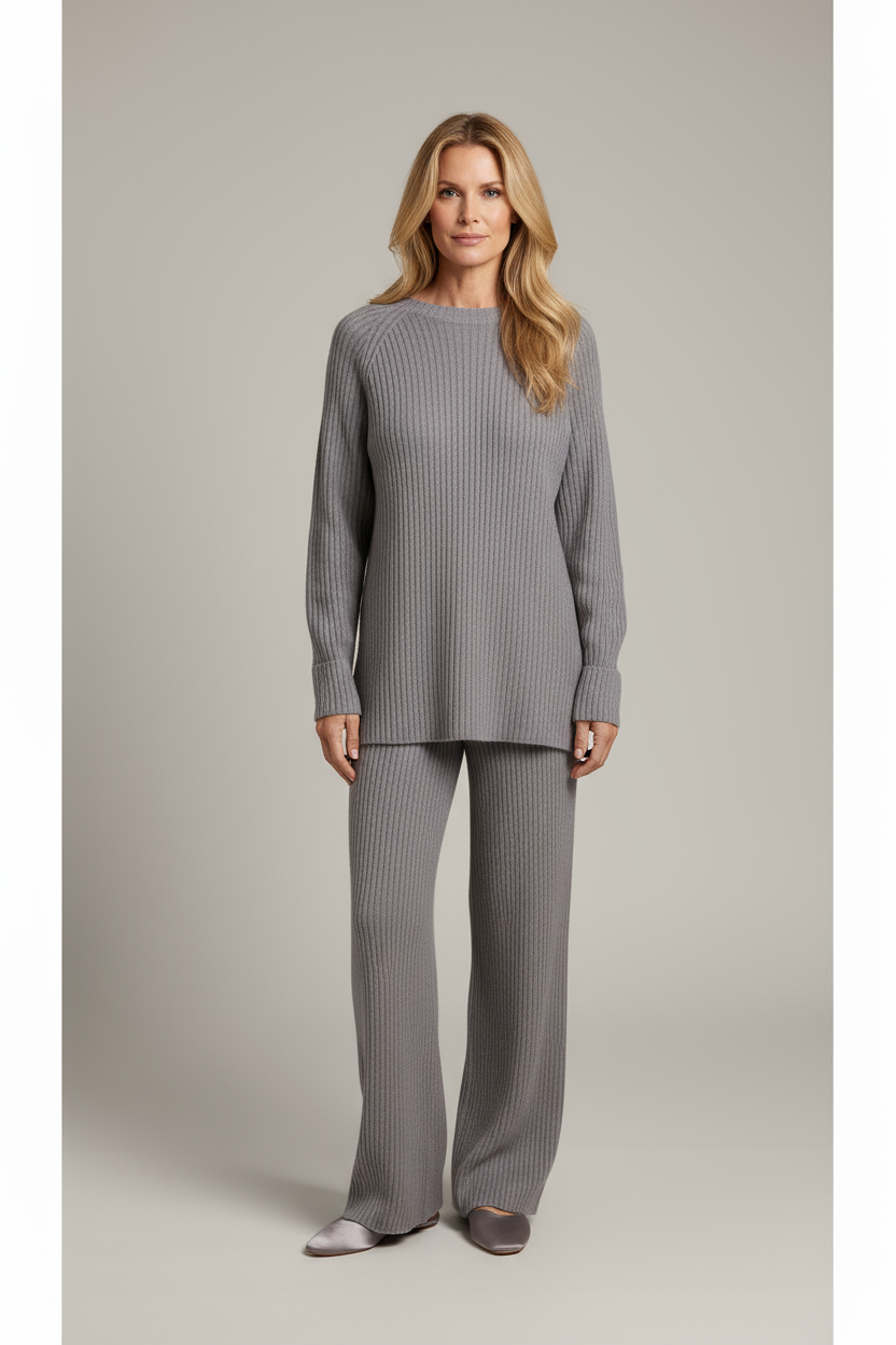 Two Piece Lounge Set Women Relaxed Fit Minimalist Style