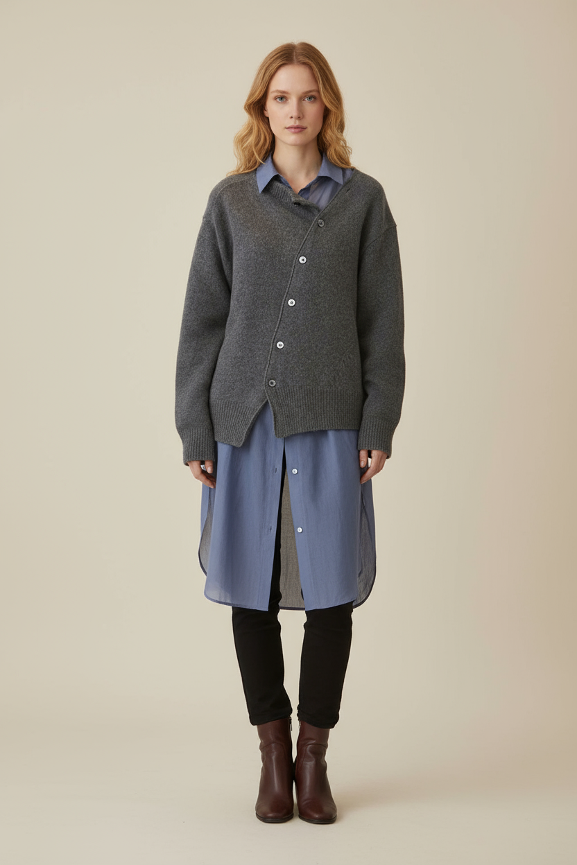 Slim Fit Knit Cardigan Women Timeless Layering