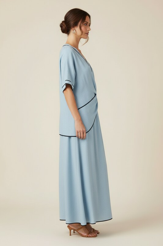 Vertical Stripe Summer Dress