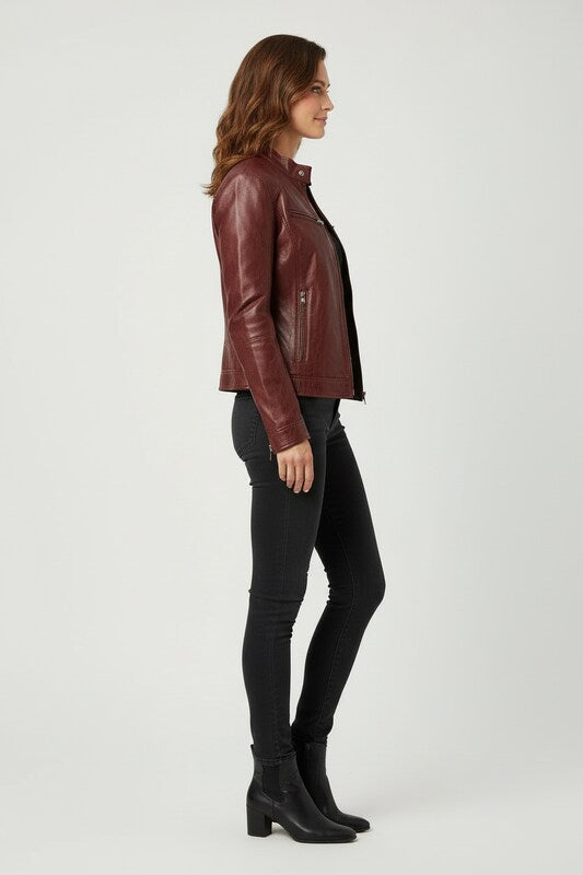 Structured Jacket with Insulated Lining and Adjustable Cuffs