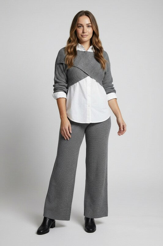 Three Piece Long Sleeve Set with Fitted Silhouette