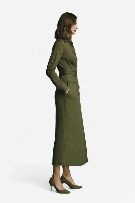 Sophisticated Wrap Dress with Flattering Silhouette