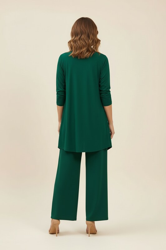 Three Piece Top and Pants Set with Relaxed Fit