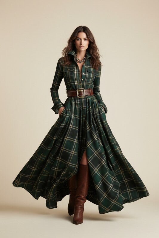 Elegant Flowing Maxi Dress with Flattering Silhouette