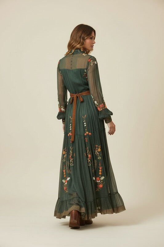 Bohemian Floral Maxi Dress