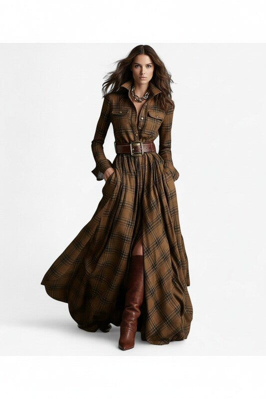 Elegant Flowing Maxi Dress with Flattering Silhouette