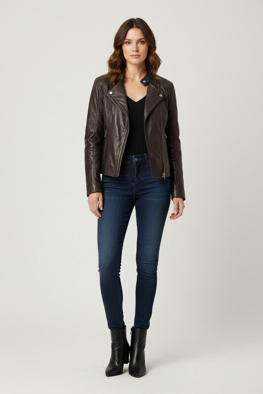 Structured Jacket with Insulated Lining and Adjustable Cuffs
