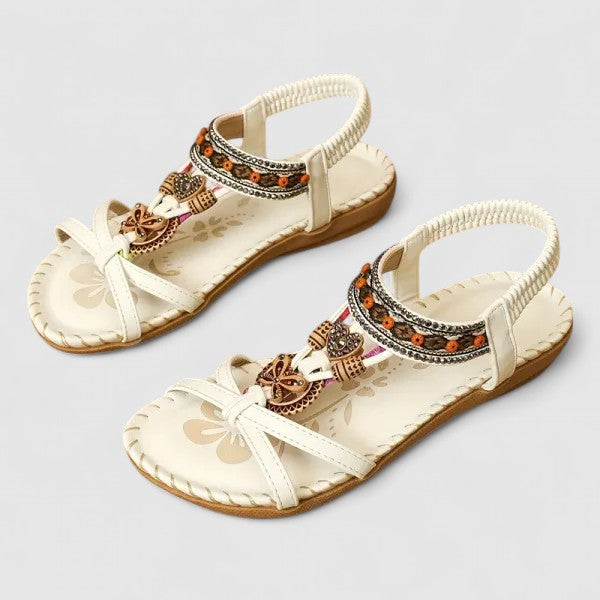 Open Toe Sandals With Secure Heel Cap
