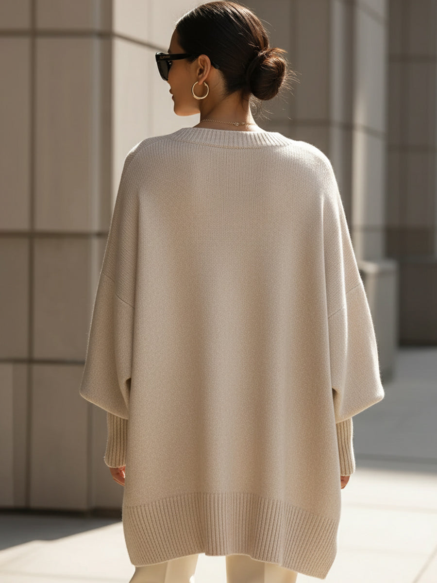 Women's Oversized Batwing Knit Jumper