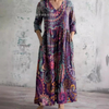 Boho Paisley Print Maxi Dress With Pockets