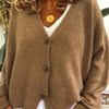 Women's V Neck Button-Up Knit Cardigan