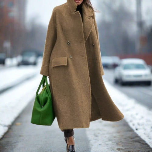 Women's Printed Oversized Longline Coat