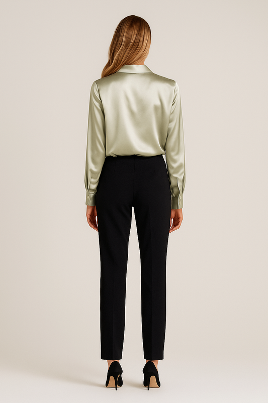 Satin Blouse – Soft Sheen, Relaxed Fit