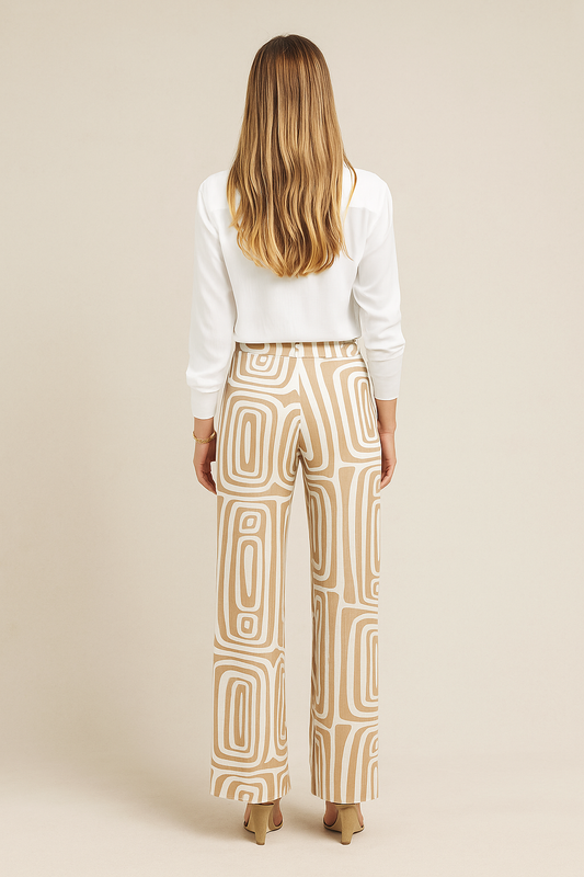 Geometric Print Two-Piece Set