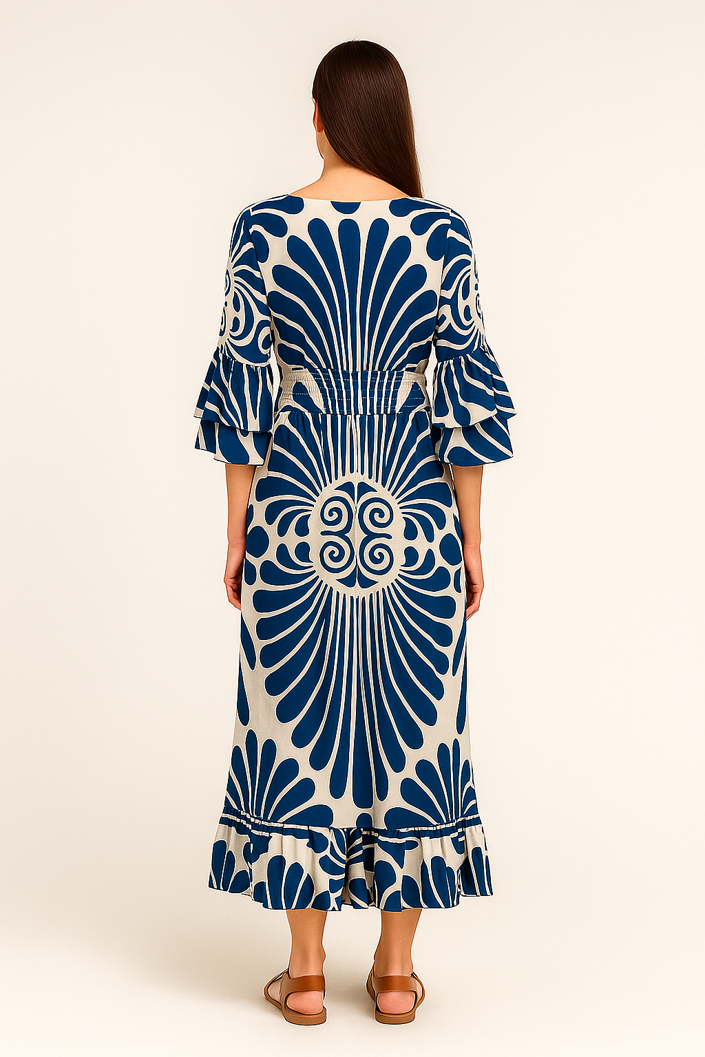 Floral Ruffle Jumpsuit – Vintage-Inspired Style in Lightweight Fabric