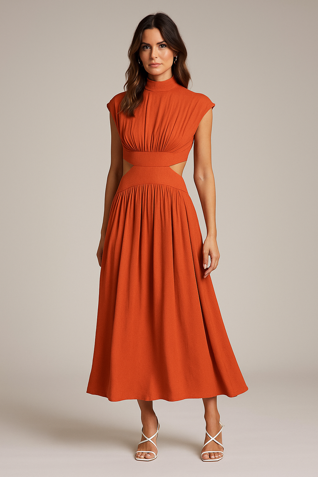 Classic Summer Dress – Short Sleeve Elegance & Everyday Comfort