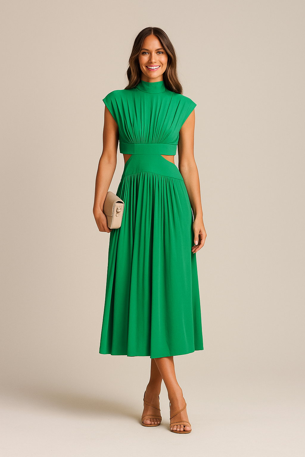 Classic Summer Dress – Short Sleeve Elegance & Everyday Comfort