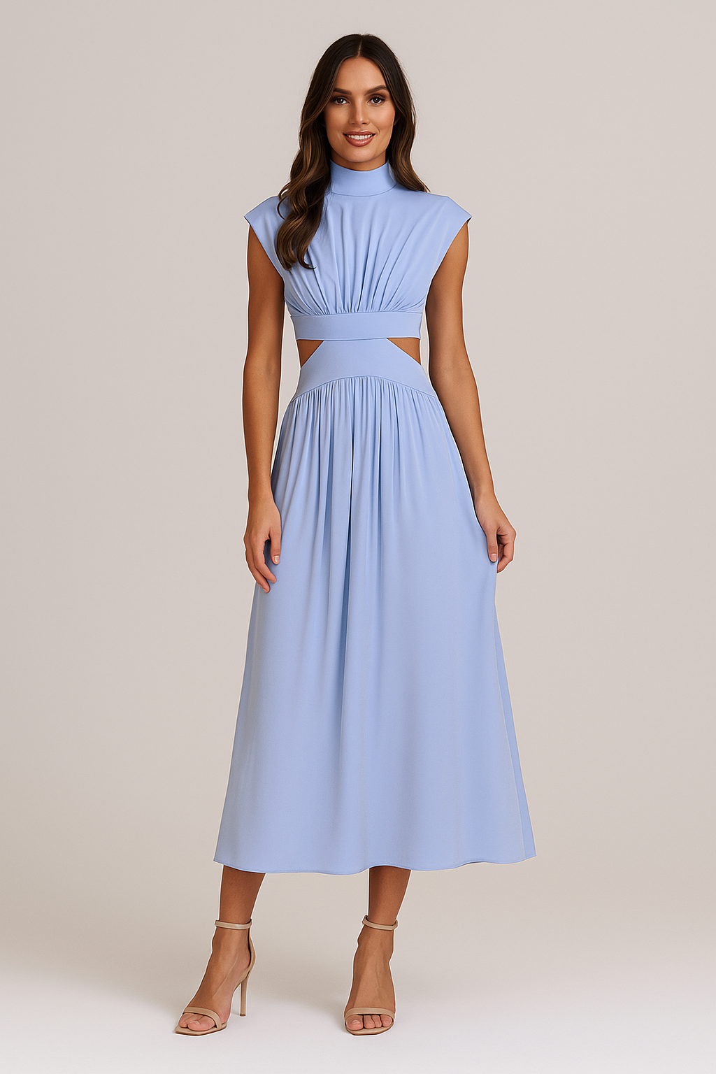 Classic Summer Dress – Short Sleeve Elegance & Everyday Comfort