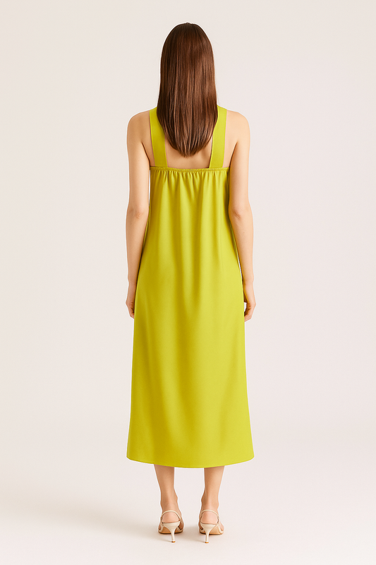 Cross Halter Split Maxi Dress – Sleek & Elegant Silhouette