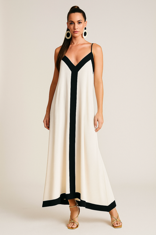 Sicily Old Money Slip Maxi Dress – Timeless Elegance in Motion