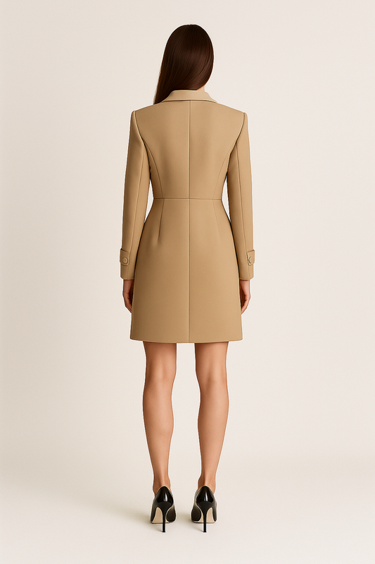 Women’s Trench Coat – Tailored Fit – Mid-Length – Double-Breasted Classic