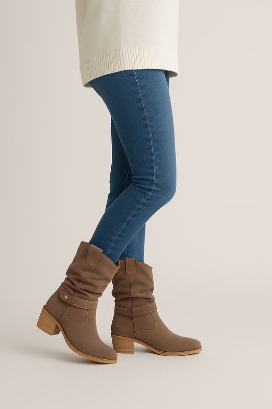 Ankle Boots – Oval Toe – Low Heel – Everyday Casual Staple