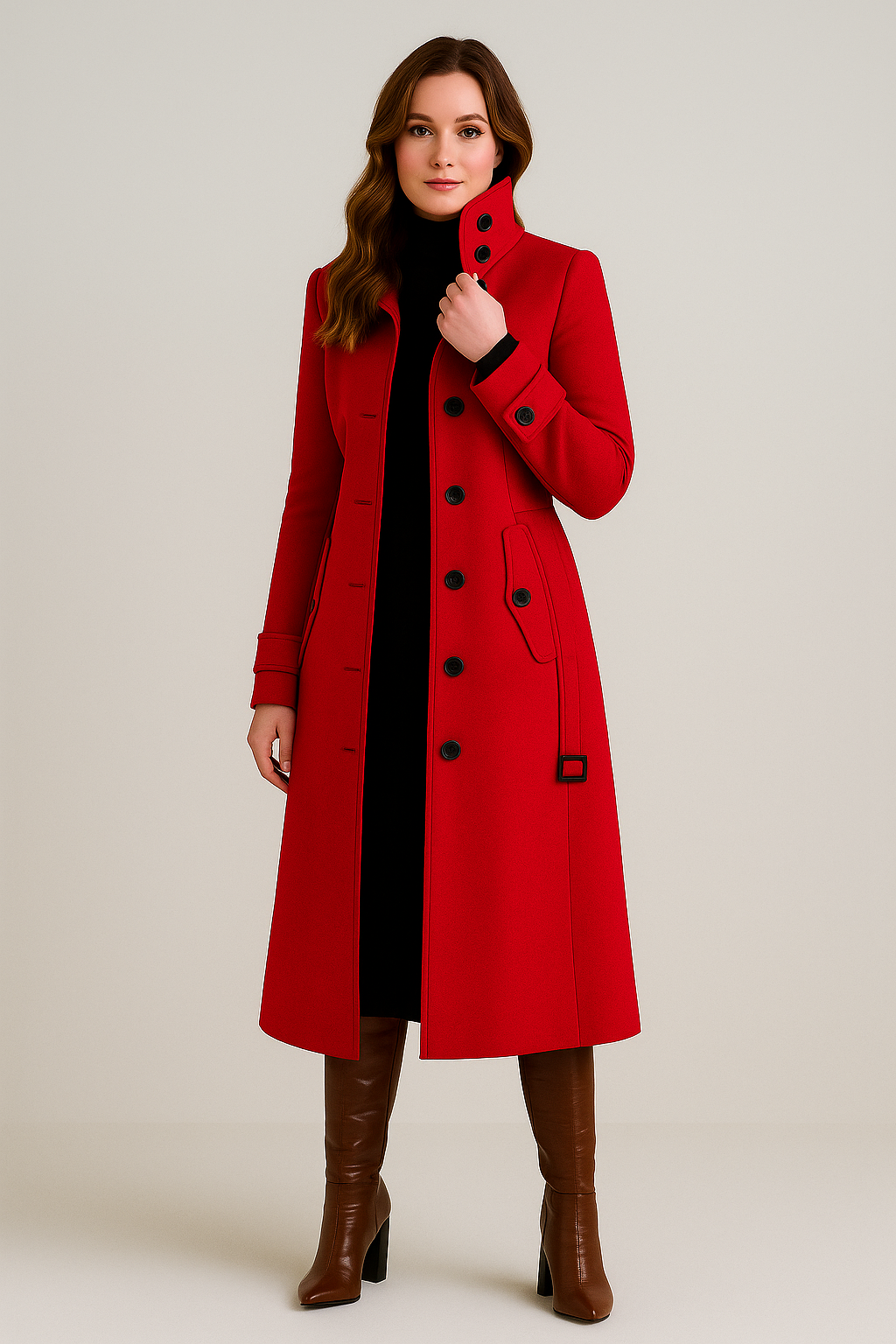 High-Neck Coat – Functional Outerwear
