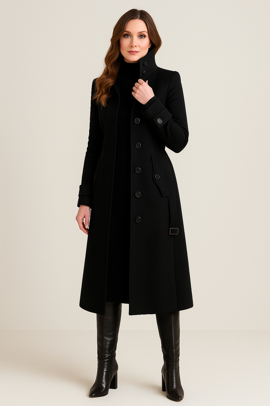 High-Neck Coat – Functional Outerwear