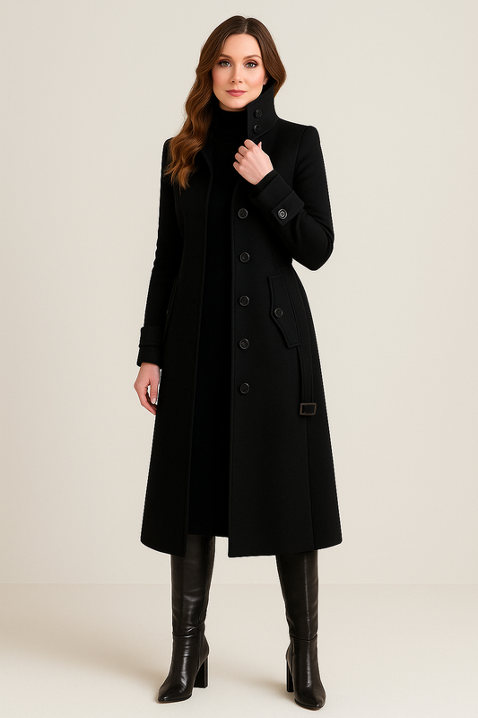 High-Neck Coat – Functional Outerwear