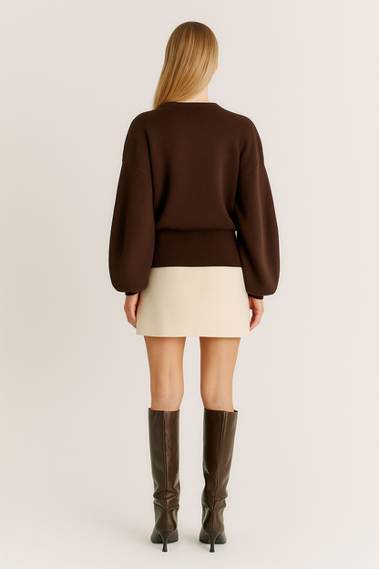Buttoned Knit Cardigan Regular Fit