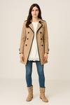 Women’s Trench Coat  Slim Fit Double Breasted