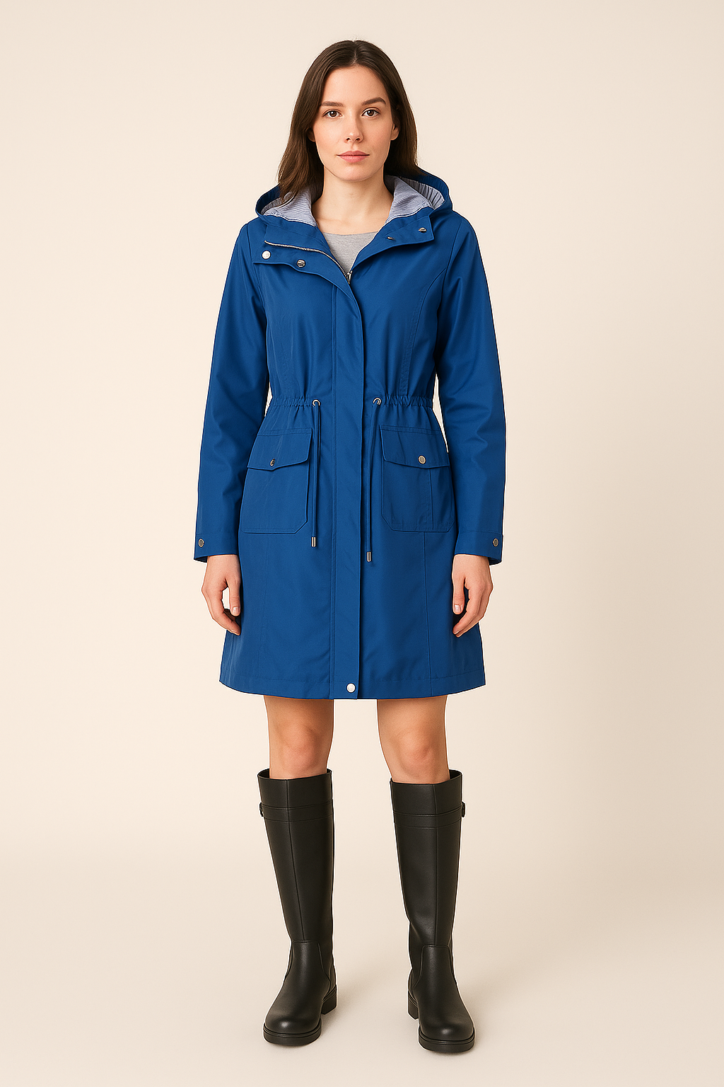 Over-Knee Coat – Adjustable Fit – Long Silhouette