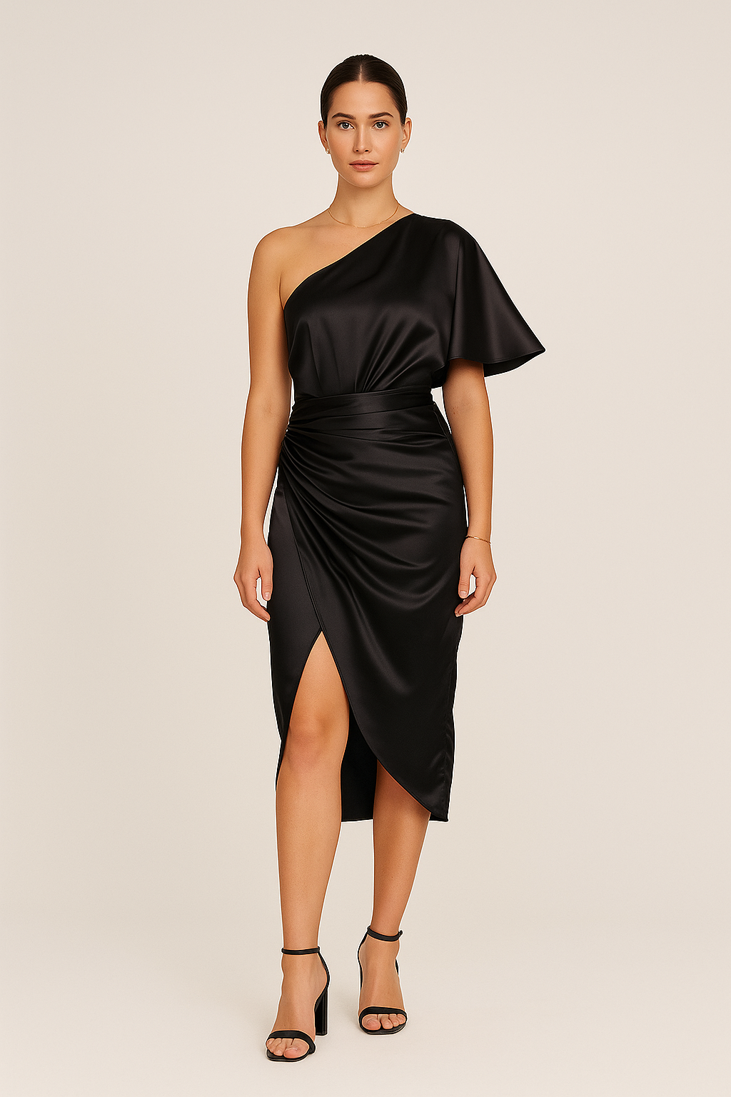Dress Minimalist Elegant Silhouette Versatile Easy Care