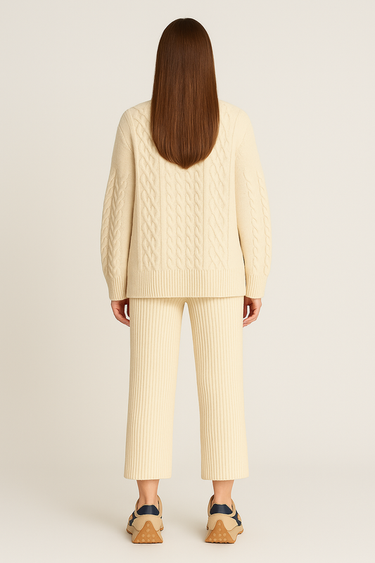 Cardigan – High Neck – Full Opening – Loose Fit – Fine Yarn Knit