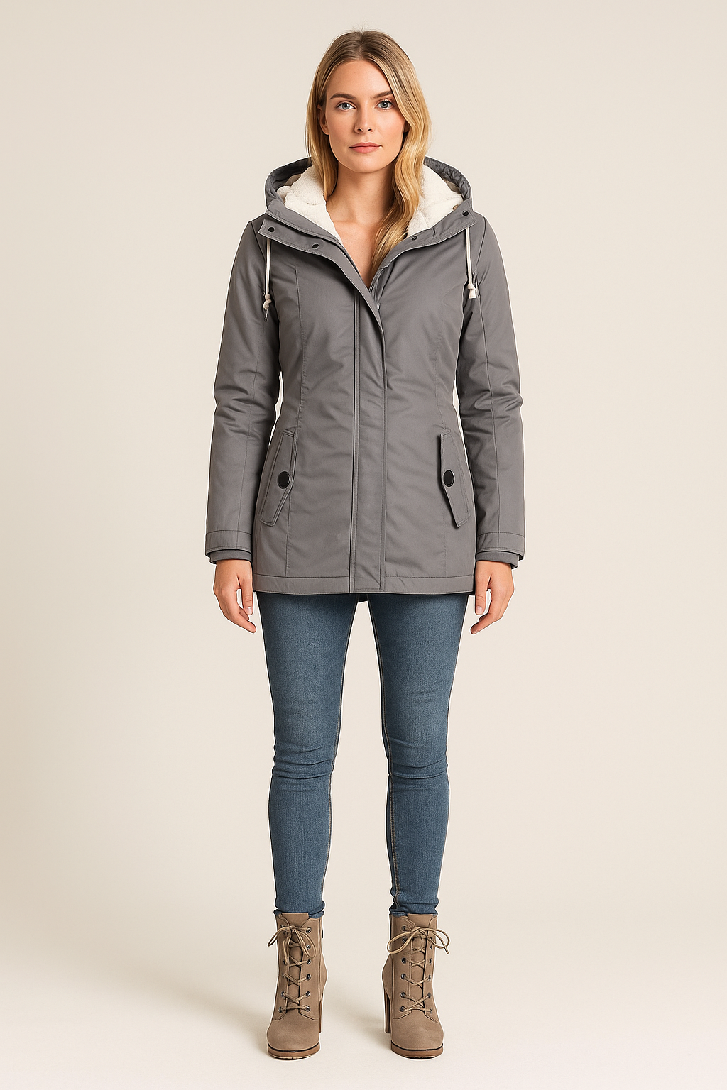 Jacket – Hooded – Drawcord – Extended Hem – Lightweight