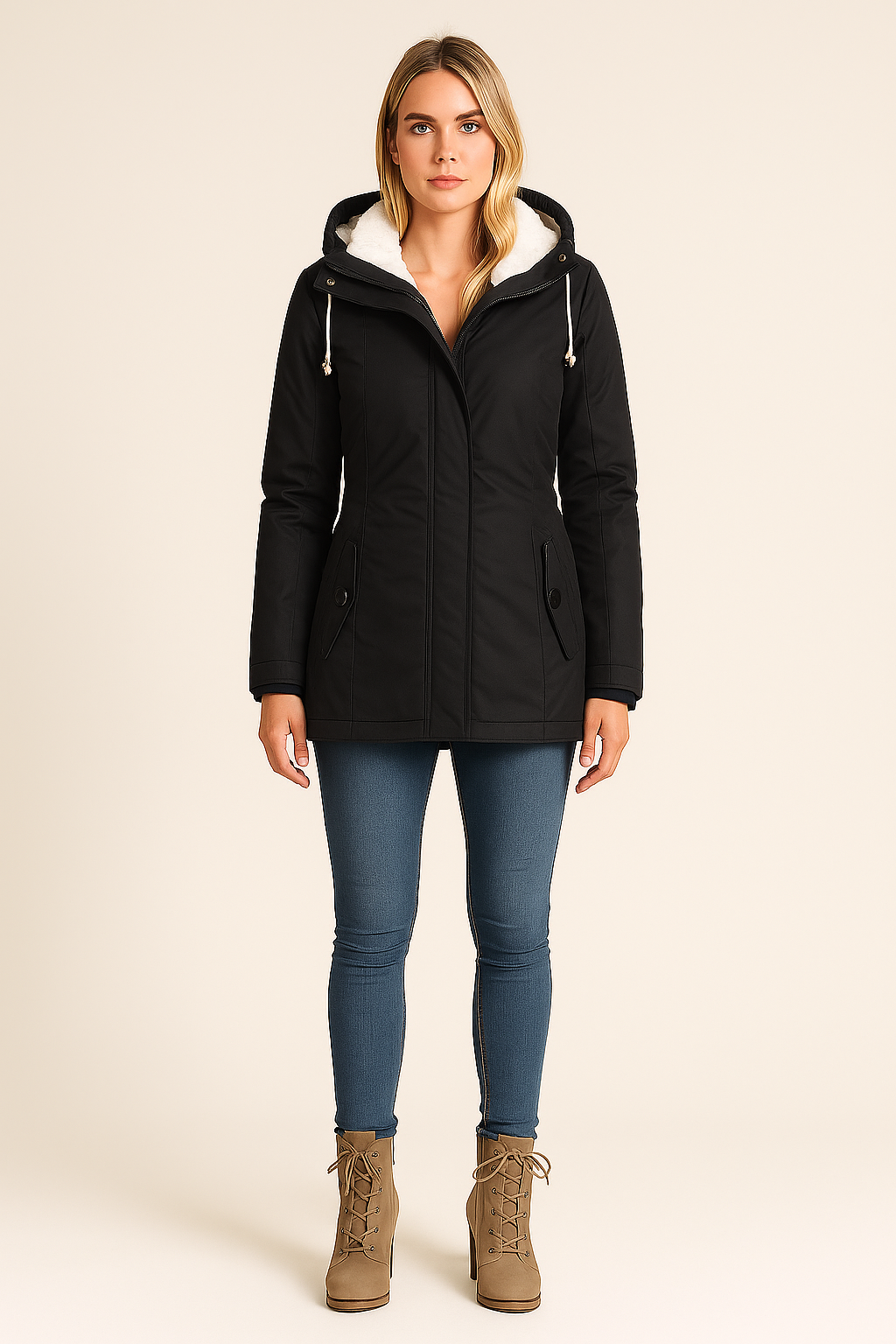 Jacket – Hooded – Drawcord – Extended Hem – Lightweight